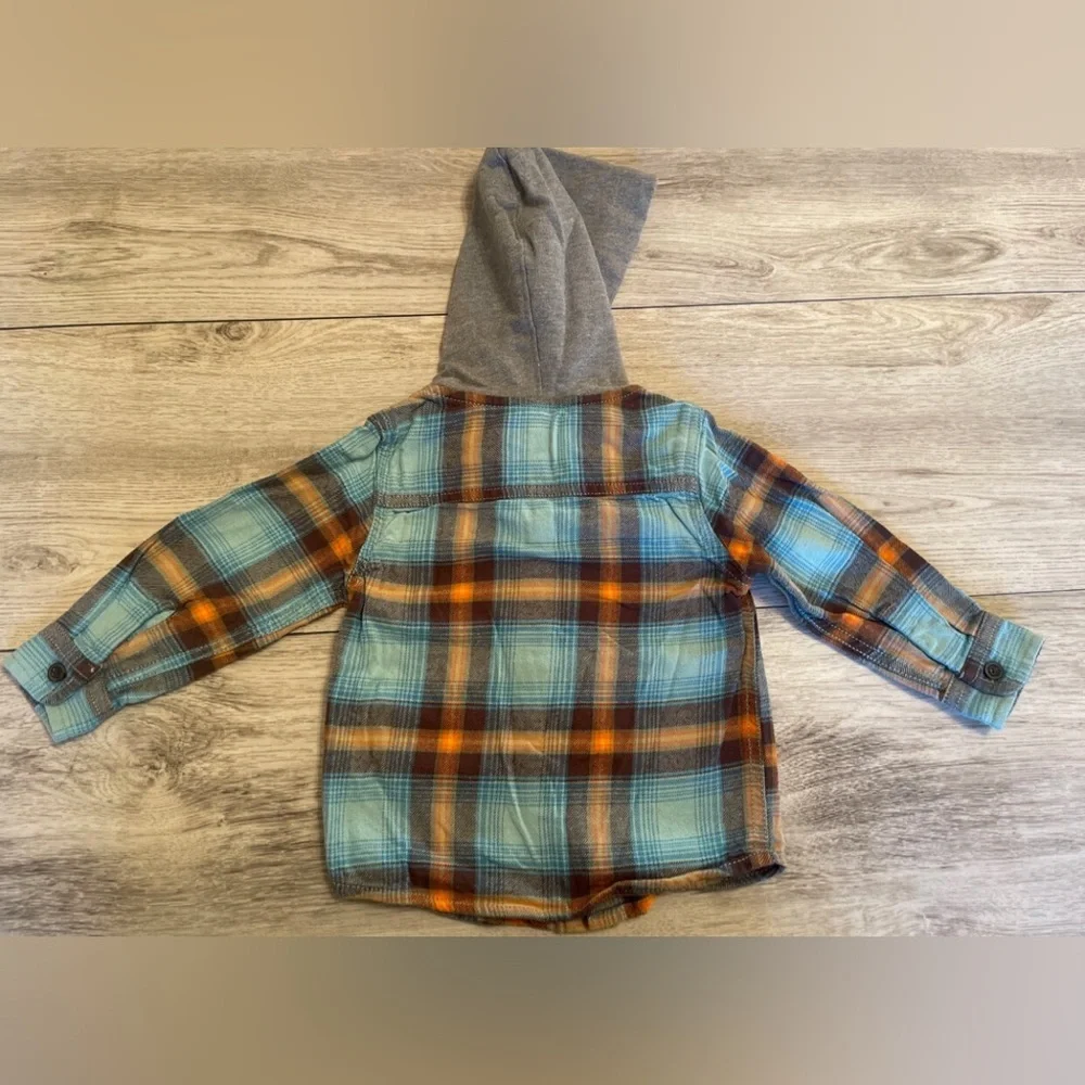 Osh Kosh 18 M Boys Hooded Flannel